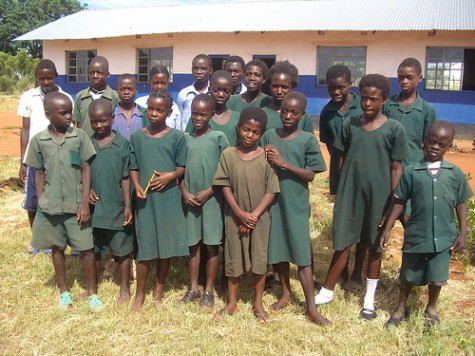 Orphans in Zambia at N'gandu Basic School