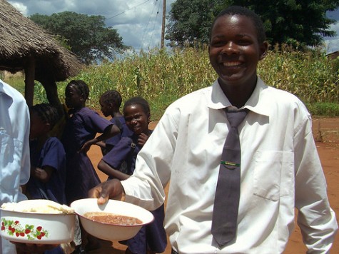 Feeding program at Mukuni Village 