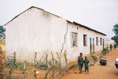 Ngandu school classroom before restoration work