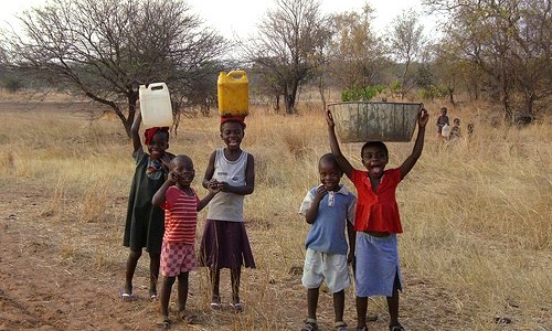 Collecting Drinking Water Zambia